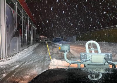 Winterdienst bei starkem Schneefall